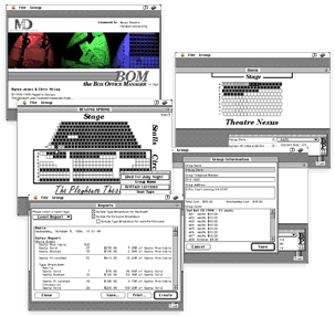 The Box Office Manager - software user interface design; 1990-95