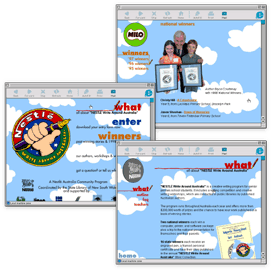 Nestlé Write Around Australia - web site design; 1998