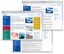 Sensis inSite Intranet - visual design; 2009