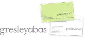 GresleyAbas - identity & stationary design, 2005
