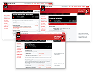 NAB Internet Banking Loan Product Applications - interaction design, 2015