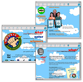 Nestlé Write Around Australia - web site design, 1998