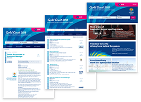 Seek Gold Coast 2018 Commonwealth Games Partnership - interaction & visual design, 2016-18