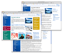 Sensis inSite Intranet - visual design, 2009