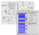 Time Notepad Concept - interaction & visual design, 2007